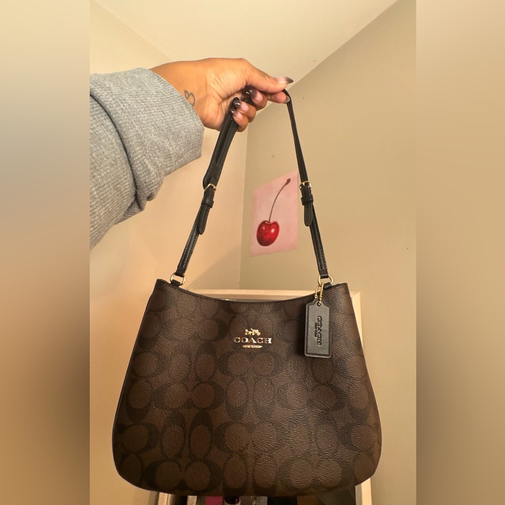 Coach Dark Brown Shoulder Bag
